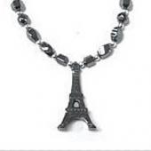 Hematite Eiffel Tower Pendant